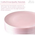 thumbnail image 4 of Modern Design Disposable Plastic Dinner Plates for Party (10 PC) Heavy Duty Disposable Dinner Set 10.25”, Fine China Look Plastic Dishes, Great for Baby Showers, Weddings, Birthdays, and Events, Blush, 4 of 5