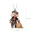 thumbnail image 3 of Car Hanging Accessories Backpack Accessories Decor Flat Pendant, 3 of 8