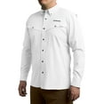 thumbnail image 3 of Whitewater Lightweight Moisture Wicking Long Sleeve Fishing Shirt with UPF 50 (White, 3X-Large), 3 of 6