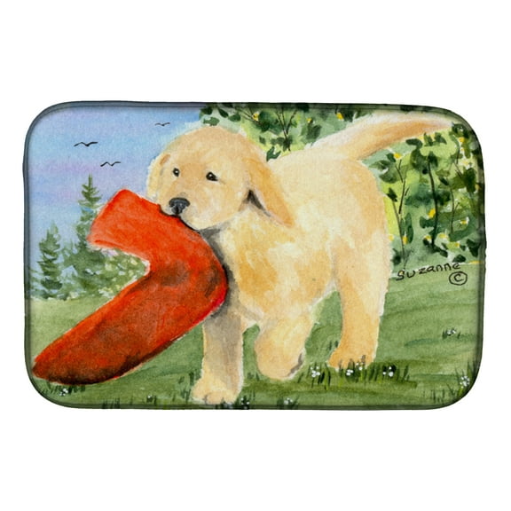 Golden Retriever Dish Drying Mat