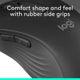 thumbnail image 3 of Logitech Signature M650 L Full Size Wireless Mouse - For Large Sized Hands, 2-Year Battery, Silent Clicks, Customizable Side Buttons, Bluetooth, Graphite, 3 of 10