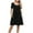 Black., variant on Akafmk Summer Dresses for Women Casual Dresses,Solid Color Round Neck Short Dress Short Sleeve Mini Dresses Loose A Line Beach Sundress