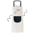 thumbnail image 1 of Aircraft Paper Abandonment Trajectory Apron Adjustable Bib Cotton Linen BBQ Kitchen Pocket Pinafore, 1 of 3