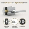 thumbnail image 2 of Mega Handles | Prime Privacy Lever | Polished Chrome, 2 of 4