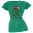 thumbnail image 1 of First Big Game Football Kelly Green Juniors Soft T-Shirt, 1 of 1