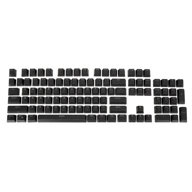 Unique Bargains Mechanical Keyboard Keycaps, 1 Set Keyboard Replacement Universal ABS Translucent 68 84 87 104 108 Keys, Black