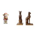 thumbnail image 1 of Figura decorativa de gato de , ideal como sujetalibros, soporte para estantes o regalo de año Nuevo para oficina o casa. También sirve como, 1 of 8
