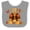 Heather and White, variant on Inktastic First Thanksgiving Turkey Boys or Girls Baby Bib