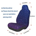thumbnail image 3 of Wukai Neon Glitter Full Set Car Seat Covers with Soft Padding Universal Auto Front Seats Protector and Cushion Mat, 3 of 5