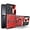 Red, variant on Case for Moto Edge 50 Neo,Military Flashing [Built-in Kickstand] Magnetic Rotate Ring Holder Heavy Duty TPU PC Shockproof Protect Phone Case for Motorola Moto Edge 50 Neo/Moto S50 5G (Black)