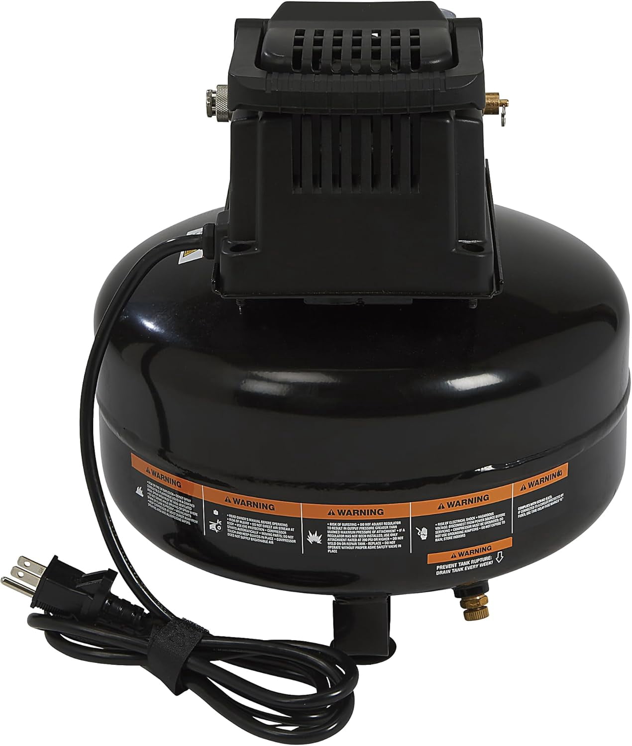 TimHome-US Oil-Free Pancake Air Compressor, 0.3 HP, 3 Gallons, 110 PSI