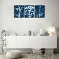 thumbnail image 5 of Navy Blue Botanical Wall Art Vintage Boho Abstract Plant Wall Art for Living Room Decor Royal Blue White Flower Pictures Minimalist Floral Canvas Prints Artwork Bedroom Home Decoration 12x16" 3, 5 of 6
