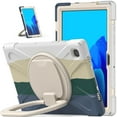thumbnail image 3 of Funda colorida para Samsung Tab A7 de 10,4 pulgadas T500 con soporte de anillo ajustable grande y protección contra golpes., 3 of 5