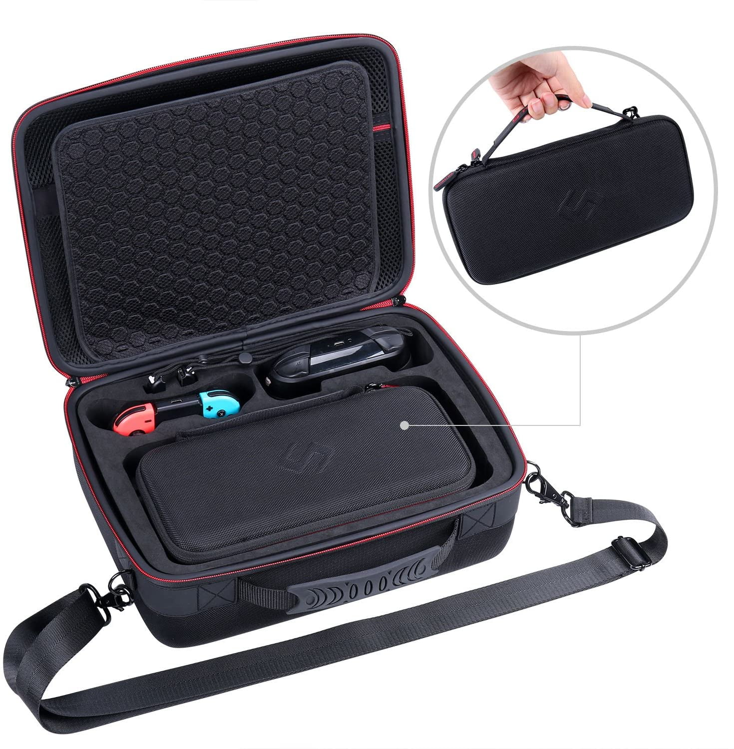 nintendo switch case with pro controller