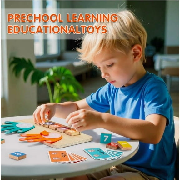 Wooden Finger Arithmetic Educational Math Toy