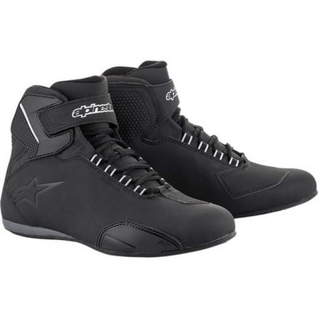 Alpinestars Sektor Waterproof Mens Motorcycle Shoes Black 13 USA