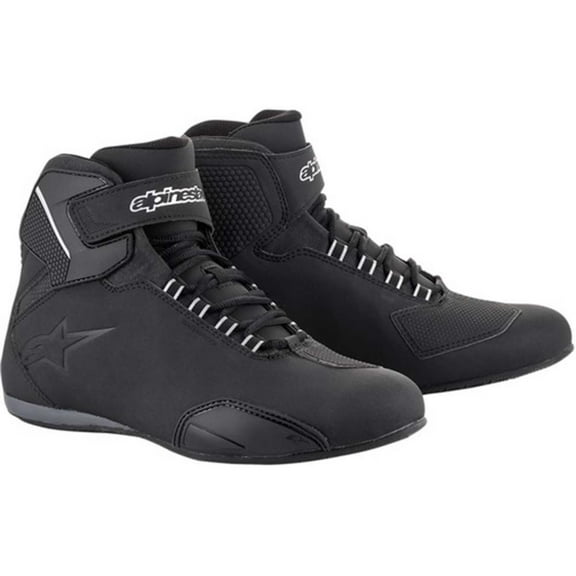 Alpinestars Sektor Waterproof Mens Motorcycle Shoes Black 13 USA