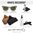 thumbnail image 2 of Ray-Ban RB2140 ORIGINAL WAYFARER CHANGE Square Shaped Non-Polarized Sunglasses for Men & Women - Includes Official RAYBAN Eyewear Kit - Ideal Formal & Casual Wear Sunglasses - Brown Lens, 2 of 7