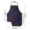 thumbnail image 2 of Goofa Bib Apron, Unisex Aprons Adjustable Waterdrop Resistant Cooking Kitchen Apron for Chef, Chemistry Science Pattern Apron Bulk, 2 of 5