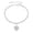 Silver, variant on Teissuly Ladies Fashion Personality Anklet Heart Diamond Anklet Jewelry
