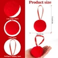 thumbnail image 3 of Christmas Decoration Christmas Tree Plush Ball Hanging Decoration Christmas Atmosphere, 3 of 8