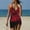 Red, variant on Itsame Beach Women's Swimsuits Sets, Printed Sweatshirts Blue