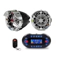 thumbnail image 1 of Motorcycle Bluetooth Speaker Amplifier Output 2.1A Music MP3 Player Burglar USB FM Radio Stereo Loud, 1 of 5