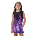 thumbnail image 3 of chaqlin Flame Girl's 2 Piece Outfits Short Set for Girls 5-14Y Crew Neck Tank Top and Elastic Waist Shorts Summer Sport Workout Clothes, 3 of 7