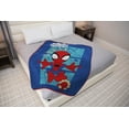thumbnail image 4 of Jay Franco Kids Plush Throw Blanket – Soft & Cozy Fleece Throw for Bedroom & Couch Décor, Official Licensed Product, Blue - Spidey & Friends, 46x60 - Throw Blanket, 4 of 4