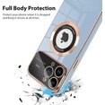 thumbnail image 2 of for Phone 13 Pro Max Case Magnetic Plating Case, 【Support for Magsafe】 Wide Lens Camera Protection Luxury Back Cover with Screen Protector Shockproof Electroplating Cover for Girls Women -Blue, 2 of 12