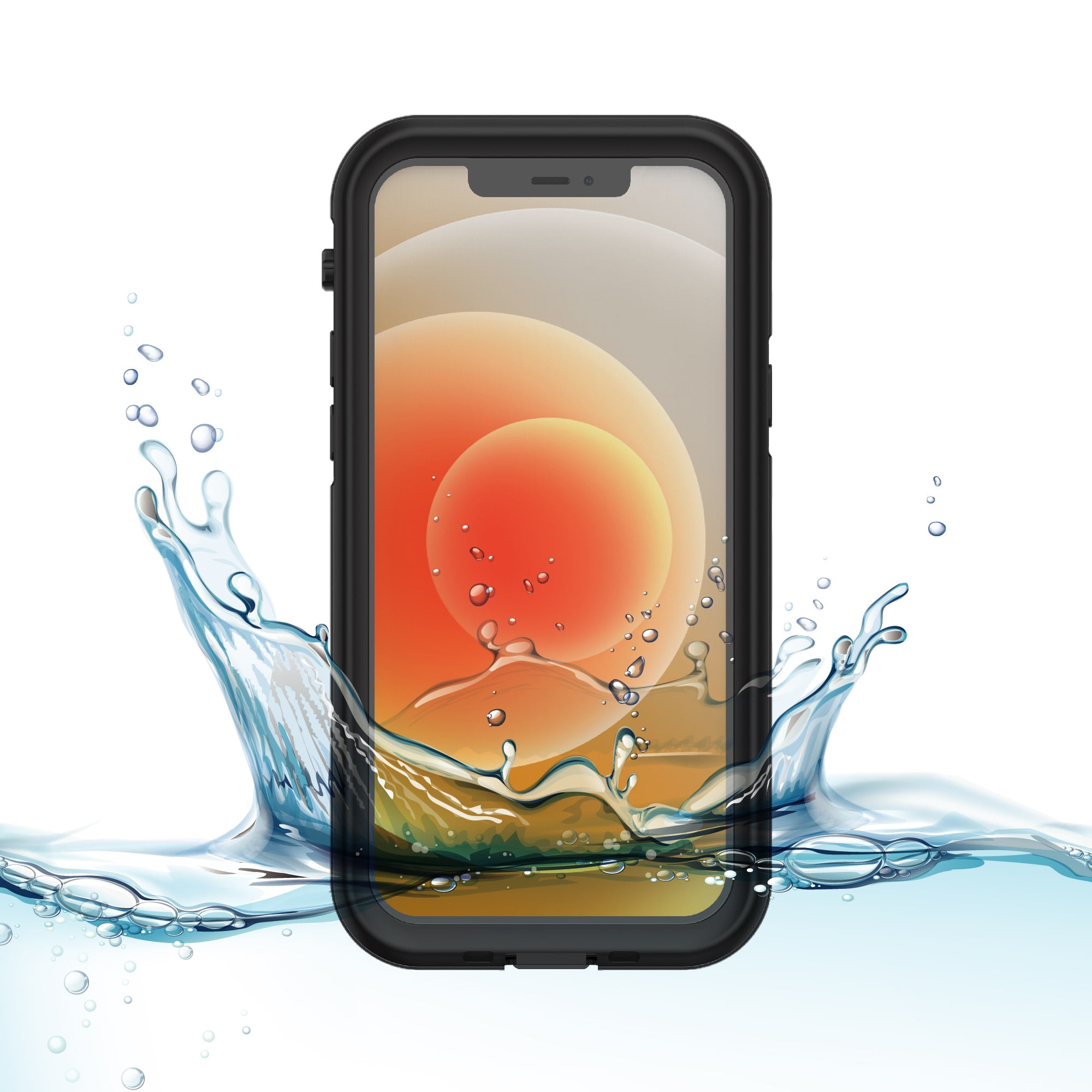 iPhone 12 Pro Max Waterproof Phone Case - Black/Clear - Body Glove