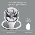 thumbnail image 2 of Munchkin Balançoire pour bébé légère compatible Bluetooth avec balancement naturel dans 5 gammes de mouvement, télécommande incluse, 2 of 9
