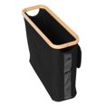 thumbnail image 4 of Cesta para papel higiénico, organizador de baño, cesta de bambú, organizador de papel higiénico, soporte para accesorios de baño, papelera negra, 4 of 6