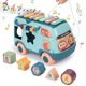 thumbnail image 1 of Xilófono de juguete 3 en 1 con música, luces y sonidos para arrastrar. Tambor musical para niños. Bloques de construcción Happy Bus para niños. Juguetes educativos para el desarrollo temprano., 1 of 8