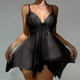thumbnail image 4 of Sngxgn Women's Nightgowns Long Sleeveless Night gown with Pockets Soft Ladies Nightdress(Black,M), 4 of 9