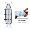 thumbnail image 4 of Kuiaobaty Gradient Blue Butterfly Pattern Ironing Board Cover Non-Slip Ironing Board Replacement Cover Protector Cover Protective Scorch Polyster with Elastic Edge 15 x 54 Inches, 4 of 5