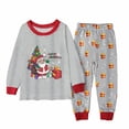 thumbnail image 3 of Conjunto de ropa de Navidad para niños y niñas, pijamas de manga larga, camiseta, Tops y pantalones, 2 piezas, ropa para el hogar, trajes de Año Nuevo, 3 of 4