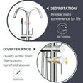 thumbnail image 6 of SUPERFLO Free Standing Tub Faucet Chrome Freestanding Bathtub Faucet, Freestanding Tub Fillers Brass Standing High Flow Shower Faucets, Swivel Gooseneck Spout with Cylinder Handheld-Silver, 6 of 8