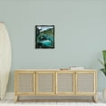 thumbnail image 3 of Stupell Industries Tropical Ocean Inlet Lush Palm Tree Hills Graphic Art Luster Gray Floating Framed Canvas Print Wall Art, Design by Amelia Noyes, 3 of 5