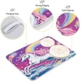 thumbnail image 4 of FREEAMG Rainbow Clouds Unicorn Dish Drying Mat for Kitchen Counter, Ultra Absorbent Reversible Microfiber Dishes Drying Rack Pad Heat-resistant Mats 18x24in, 4 of 7