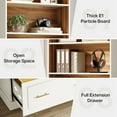 thumbnail image 7 of Tribesigns Modern White Filing Cabinet with 5-Tier Bookshelf for Home Office, 7 of 7