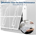 thumbnail image 3 of Aprafie 8000 BTU Window Air Conditioner, 4-in-1 Room AC Units with WiFi App & Remote Control, Cools up to 350 Sq.Ft., White, 3 of 8