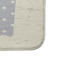 thumbnail image 2 of Simply Daisy 24" x 17" Plush Microfiber Grey-Pink Triple Surf Bath Mat, 2 of 3