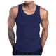 thumbnail image 2 of pstuiky Camisetas sin mangas para hombre, Camiseta deportiva informal holgada de color liso con cuello redondo en forma de I para hombre Chaleco para hombre xl, 2 of 6