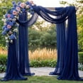 thumbnail image 3 of Wedding Arch Drapery Fabric 28 inches × 19 feet Sheer chiffon backdrop curtain For wedding ceremony decoration Decorative arch drapery suitable for birthday party ceiling backdrop, 3 of 7