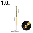 thumbnail image 1 of EchoBliss Broca Peradora De Precisión De Tamaño Pequeño Desde 0.6 Hasta 2.2Mm Con Un Diámetro De Barra De 2.35Mm Herramienta De Talador De Agujero De Grabado, 1 of 9