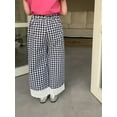 thumbnail image 6 of Fozruso Loose Long Pants for Girls Toddler Toddler Girl Boy Classic Pants Checkerboard Wide Leg Pants Long Pants Summer Loose Fashion Pants Sizes 18-24 Months, 6 of 6