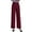 Wine, variant on Women's Casual Stylish Solid Color Wide Leg High Waisted Loose Slimming Casual Pants, Tummy Control Trousers for Women, Office Casual Wear,Wine,S