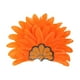 thumbnail image 5 of Sombrero de jefe indio, tocado de plumas, diadema para disfraz de adulto para fiesta y espectáculo. Naranja, 5 of 9