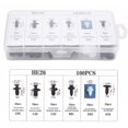 thumbnail image 4 of 100pcs Car Buckle Clips Bumper Fasteners Kit Retainer Set, 4 of 5